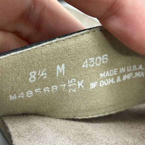 Munro Women's Slide Sandals Black Size 8.5 Toe Loop Stretch Straps Casual - Picture 12 of 12